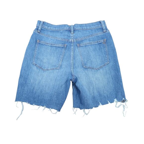 Madewell High Rise Denim Mid Length Shorts Blue Jean 27 - Picture 3 of 6